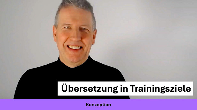Übersetzen in Trainingsziele