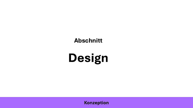 Design - Übersicht