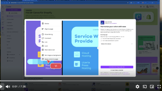 COLOR HARMONY und SHADE