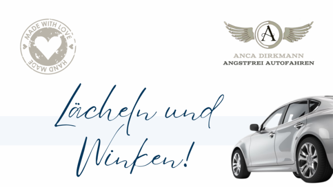 Winken und lächeln!