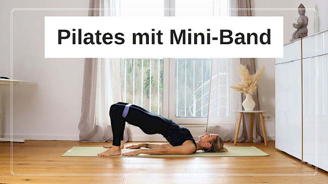Pilates mit Mini-Band ohne Musik