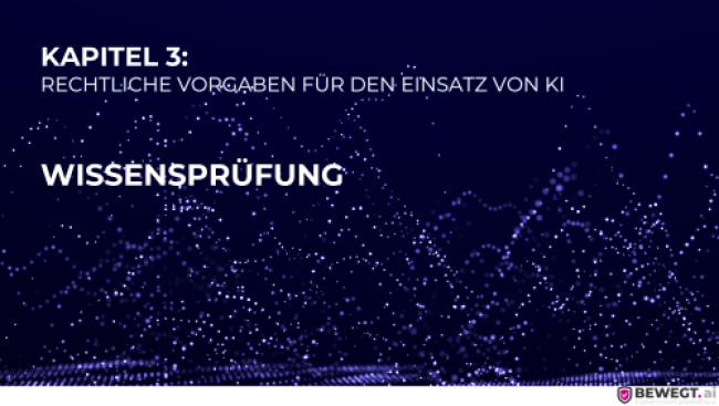Rechtliche Vorgaben für den Einsatz von KI
