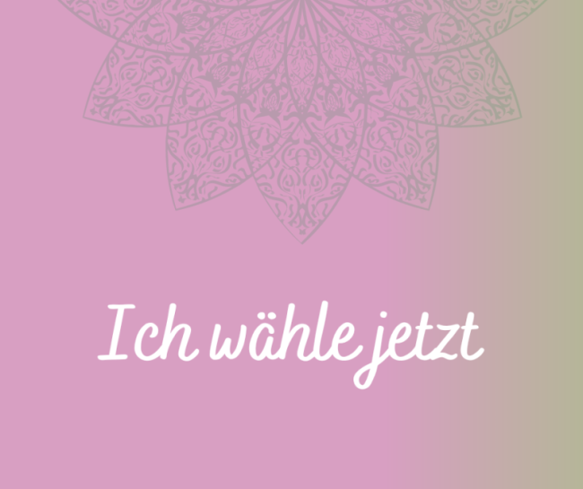 Ich wähle jetzt