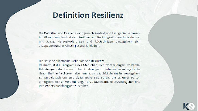 Definition der Resilienz