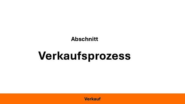 Verkaufsprozess