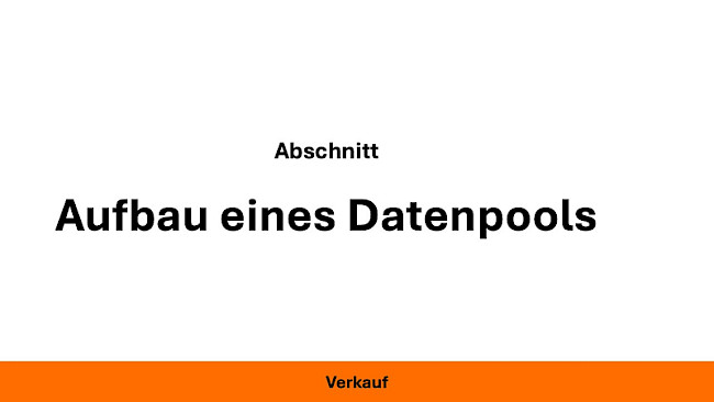Aufbau eines Datenpools