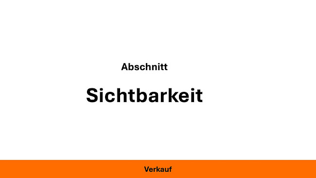 Sichtbarkeit
