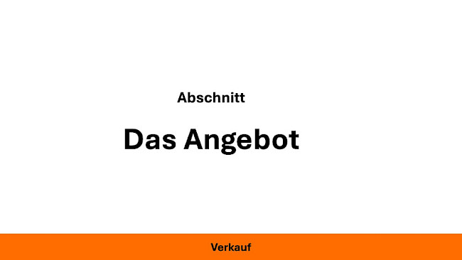 Das Angebot