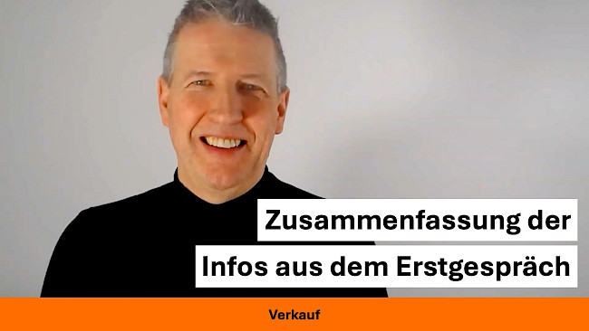 Zusammenfassung der Infos aus dem Erstgespräch