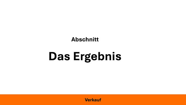 Das Ergebnis