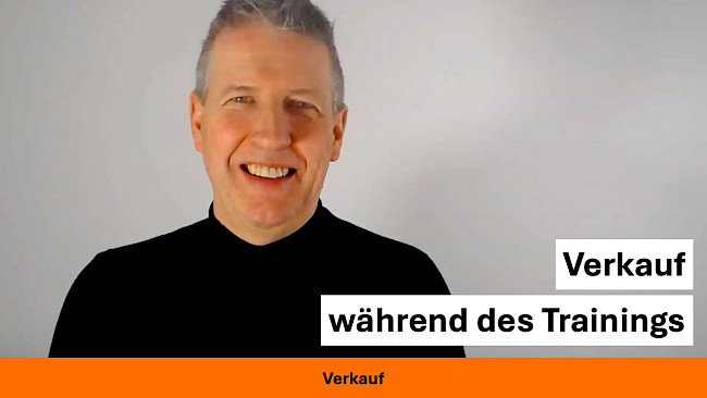 Verkauf während des Trainings