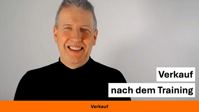 Verkauf nach dem Training