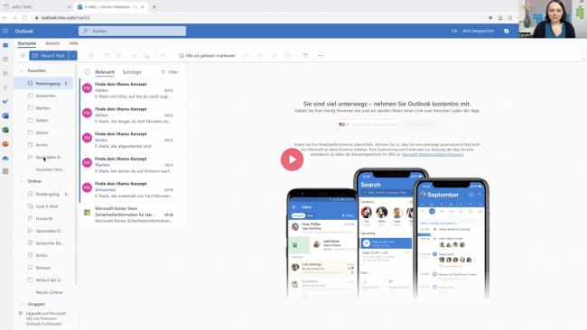 Verknüpfung mit E-Mails