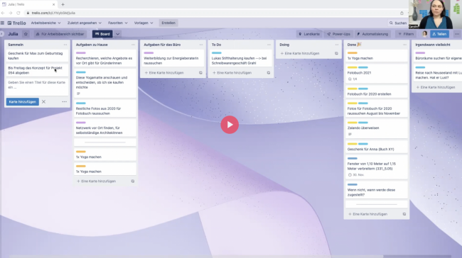 Aufgaben mit Fälligkeitsdatum und integrieren