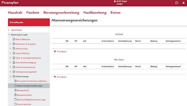 Kinderpolice mit EKS-Option