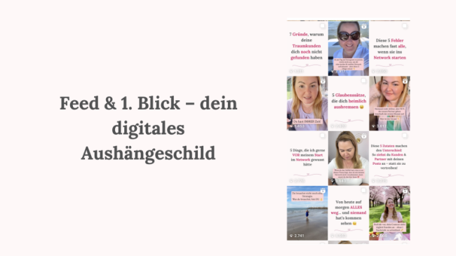 Feed & 1. Blick – dein digitales Aushängeschild