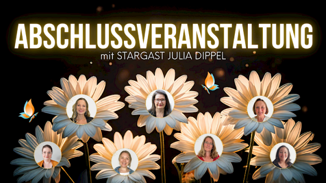 „Abschlussabend“ mit dem Team vom Bookerfly Club und Stargast Julia Dippel