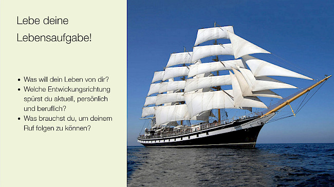 Lebensaufgabe und der Hauptschalter
