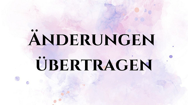 Änderungen auf das Schnittmuster übertragen