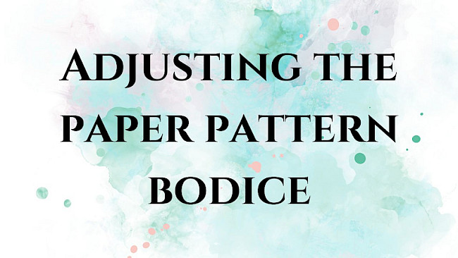 Adjusting the paper pattern