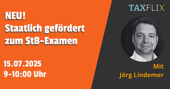 Staatlich gefördert zum StB-Examen mit TaxAcademy