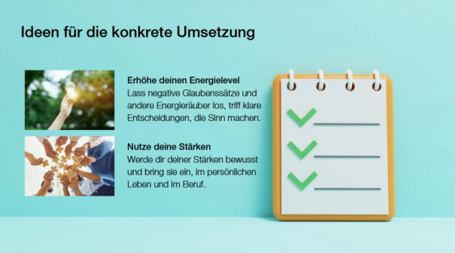 Ideen für die konkrete Umsetzung