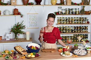 Vegane kulinarische Weihnacht