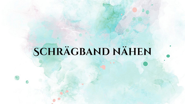 Schrägband herstellen