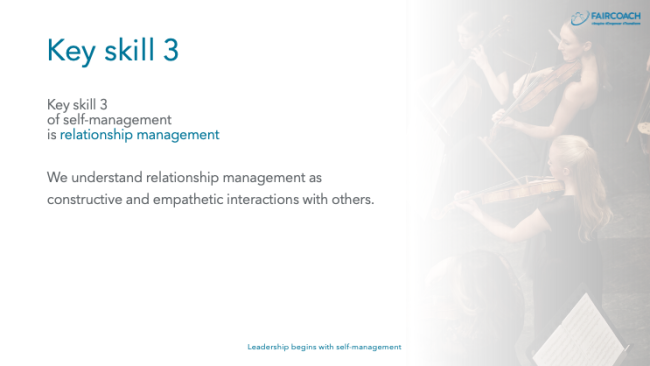 Key Skill 3 Relationship Management