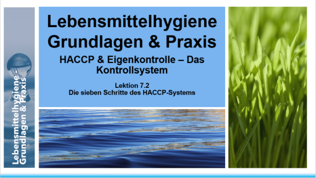 Lektion 7.2: Die 7 Schritte des HACCP-Systems