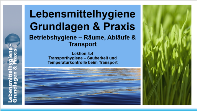 Lektion 4.4: Transporthygiene – Sauberkeit und Temperaturkontrolle beim Transport