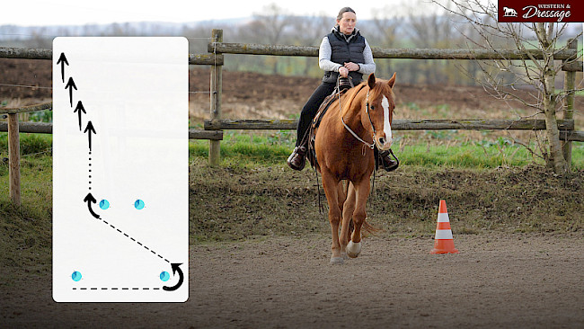 Nr. 35 Seitwärts - verlängerte Trabtritte 1