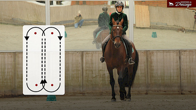 Nr. 49 Galopp-Übergänge Mittellinie