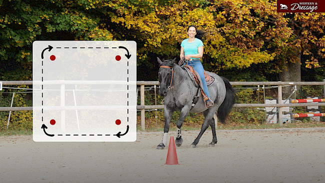 Nr. 52 Quadrat im Galopp