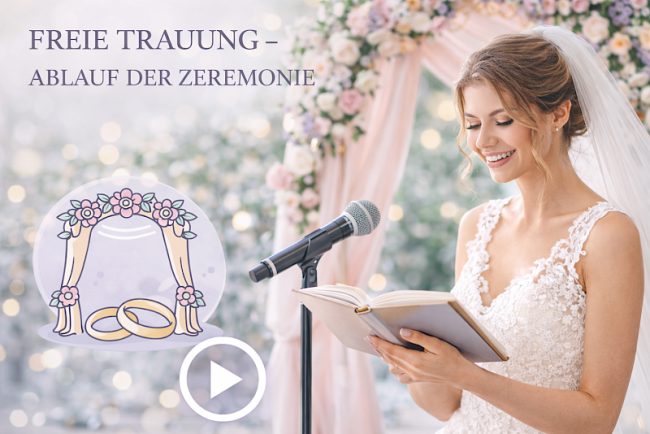 Freie Trauung - Ablauf der Zeremonie