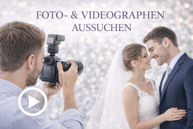 Foto- bzw. Videographen aussuchen