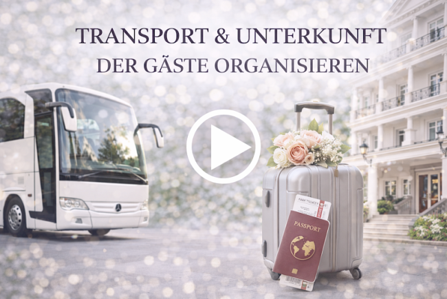 Transport und Unterkunft für Gäste organisieren