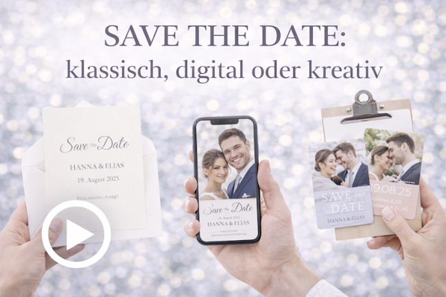 Save the Date:klassisch, digital oder kreativ