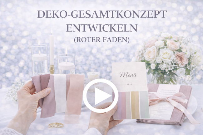 Deko-Gesamtkonzept entwickeln (roter Faden)