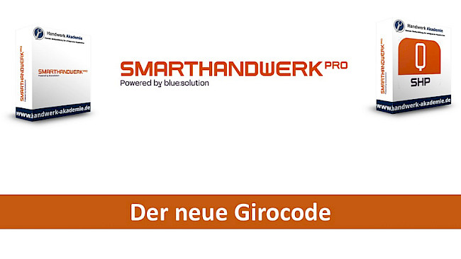 Neu: Girocode in smarthandwerk pro
