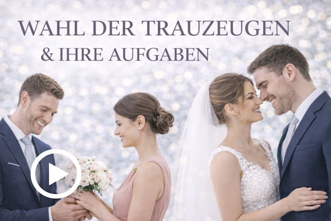 Wahl der Trauzeugen & ihre Aufgaben