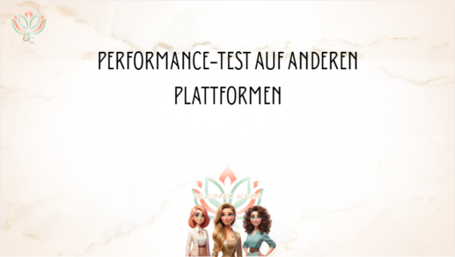 Tipp - PerformanceTest auf anderen Plattformen