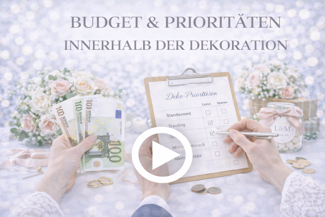Budget & Prioritäten innerhalb der Dekoration