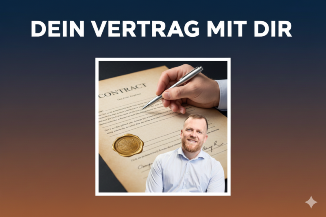 Download: Ein "Commitment-Vertrag" mit sich selbst zum Ausdrucken.