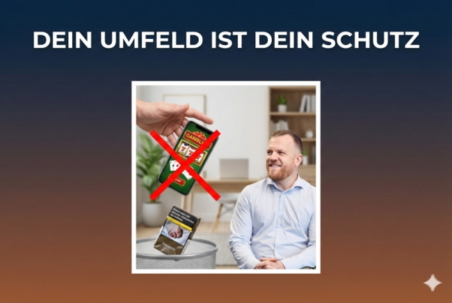 Lektion 3.2: Umfeld-Design – Mach es der Sucht schwer