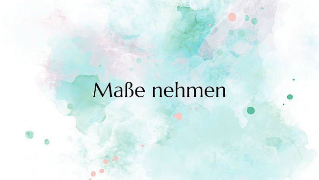 Maße nehmen