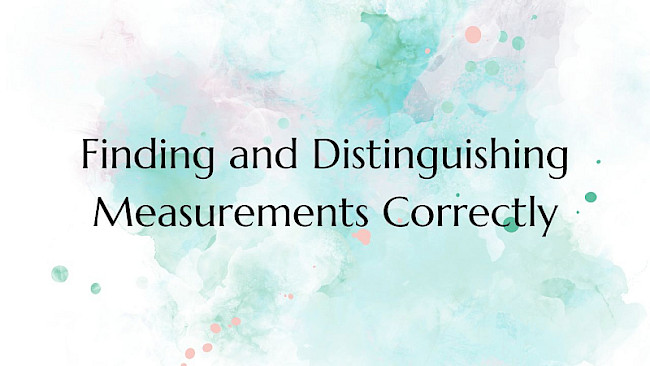 Finding and Distinguishing Measurements Correctly