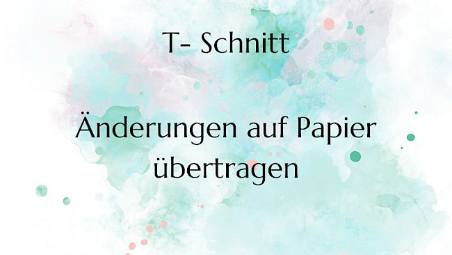 Änderungen auf Papier übertragen