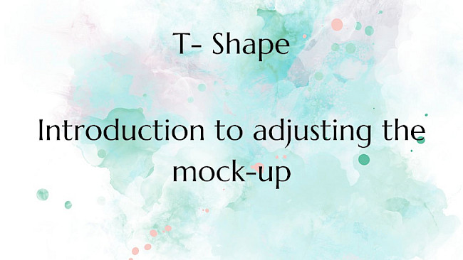 Introduction to adjusting the mock-up