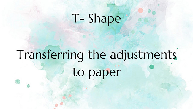 Transferring the adjustments to paper